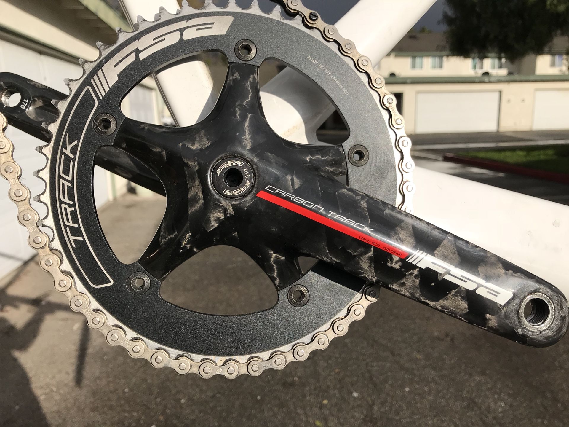 FSA TRACK CRANKSET WITH B.B.