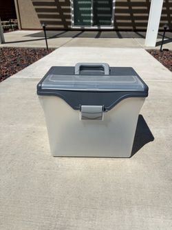 Portable Plastic File Storage Box