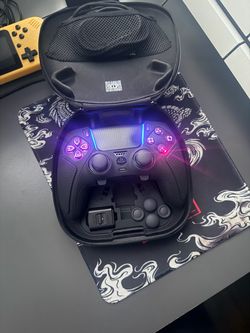 Black dualsense edge ps5 controller/ rgb lighting