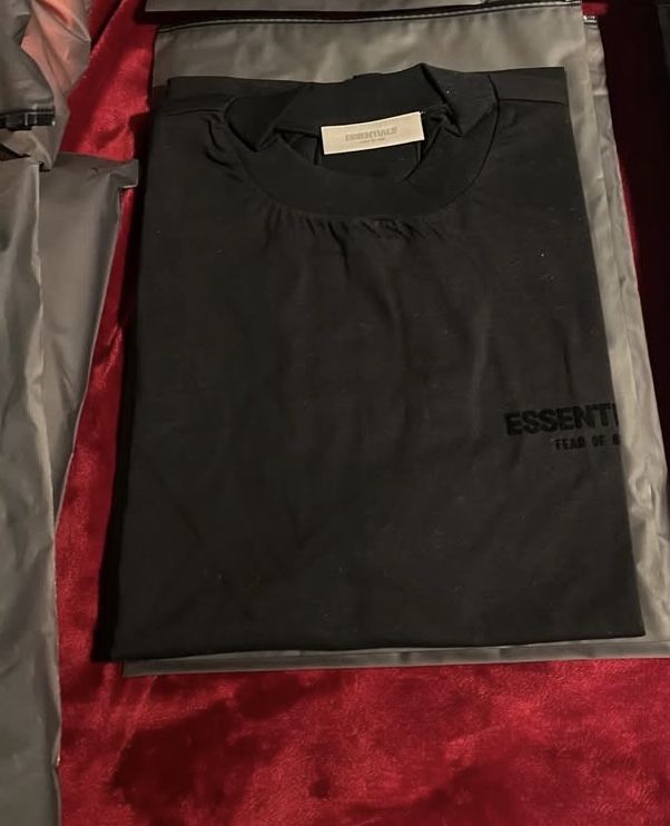 Essentials Fear Of God T-Shirts Black