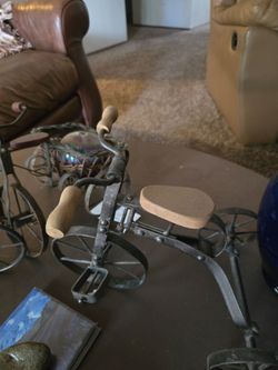 Mini bicycles.