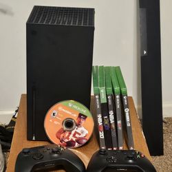 Xbox Series X WITH  2 CONTROLLERS AND GAMES