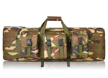 36 inch-Double Rifle Case for 2 Scoped Rifles-Soft Tactical  Bag Camo