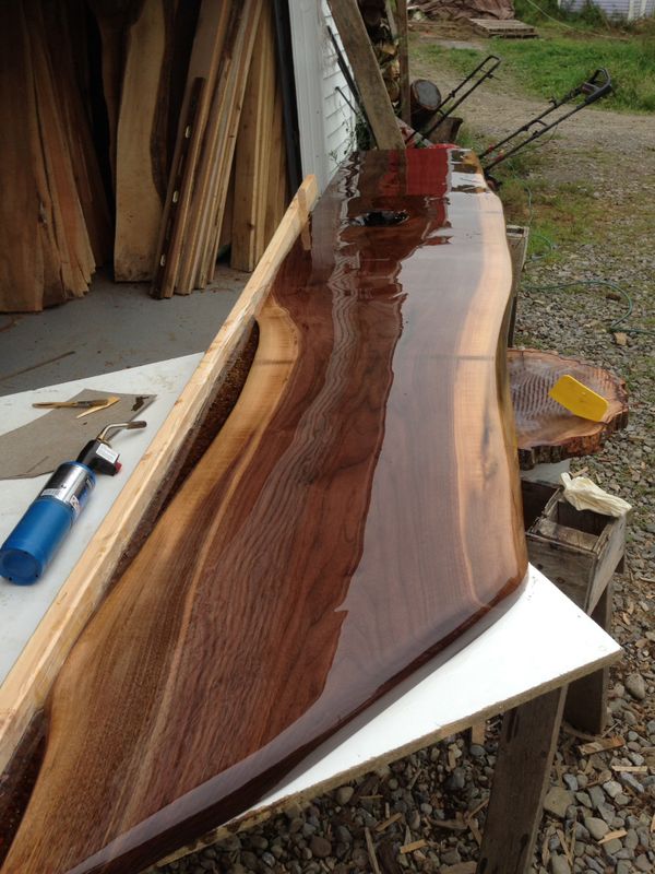 Epoxied black walnut live edge slabs for Sale in Horseheads, NY OfferUp