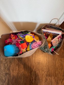 MOVING SALE – 2 Bags of Toys & Books