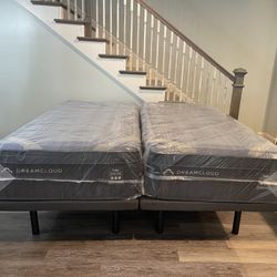 DreamCloud Luxe Split King Adjustable Base Set