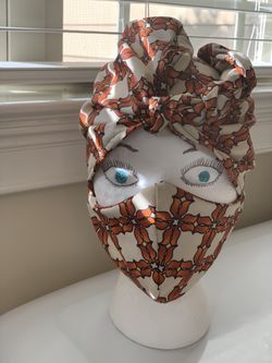 Head wrap with Face Mask 😷.