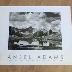 Ansel Adams - Mount Clarence King - Kings Canyon National Park - Poster Print 30 x 24