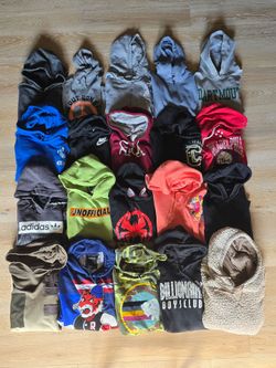 Wholesale Men's Hoodie Lot - 20 Hoodies Name Brands