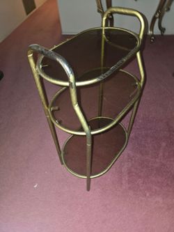 Brass/glass table
