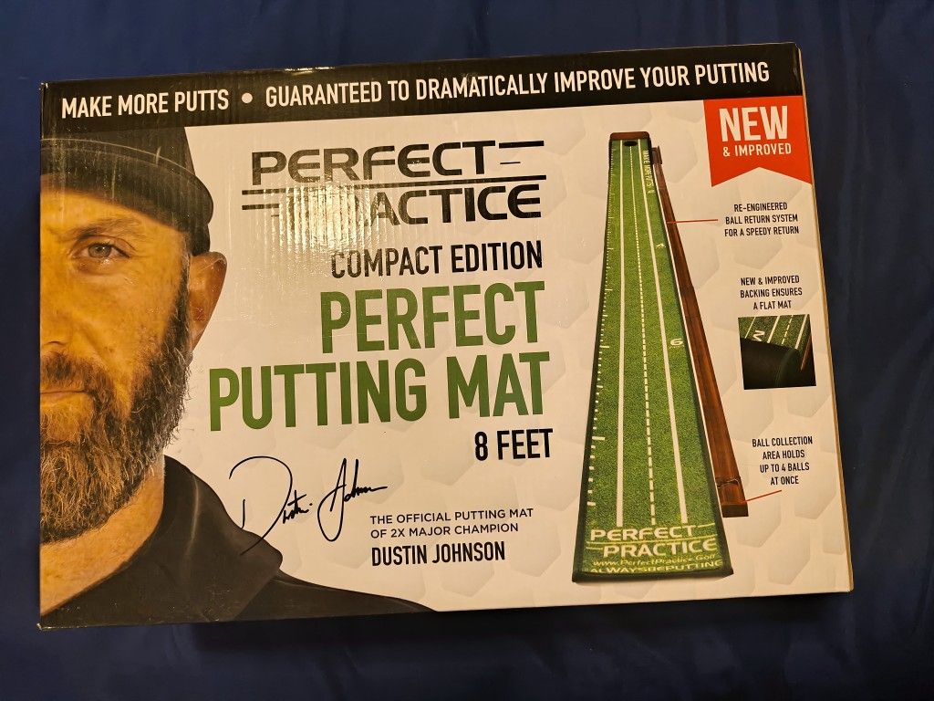 Brand New Perfect Putting Mat With Ball Return System