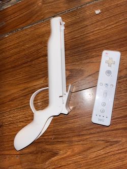 Nintendo Wii Remote with Zapper Gun Attachment