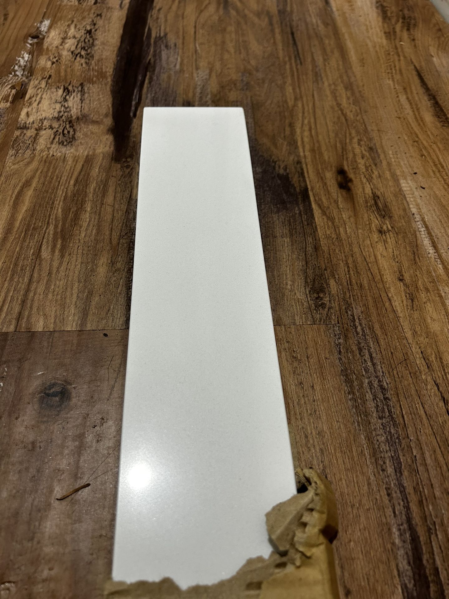 Stone Backsplash In White 42”Lx3”Hx3/4” Thick