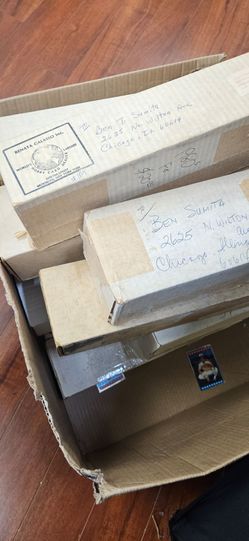 800 count boxes of baseball, football, basketball cards  mixed from 1970s, 80s, 90s.