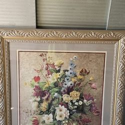 Framed Floral Wall Art