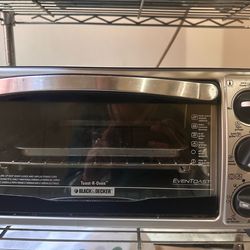 BLACK+DECKER Toast-R-Oven Stainless Toaster Oven 1500W Toast Bake Broil Timer