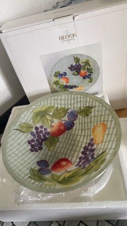 BLOCK Crystal Fruit Basket 2 set $40 check more photos