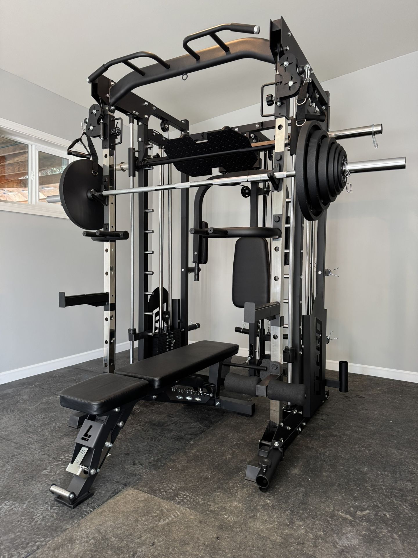 LLERO M5 Smith Machine - Bench & Weights Included - Free Delivery & Assembly