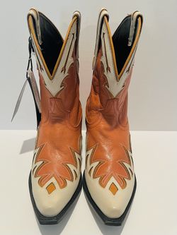 Black Star Women's Cell-Sole Leather Western Booties Size 11