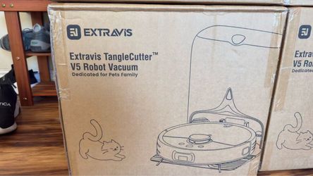 BRAND NEW IN BOX Extravis V5 Robot Vacuum & Mop with Self-Empty Station - Pet Hair TangleCutter