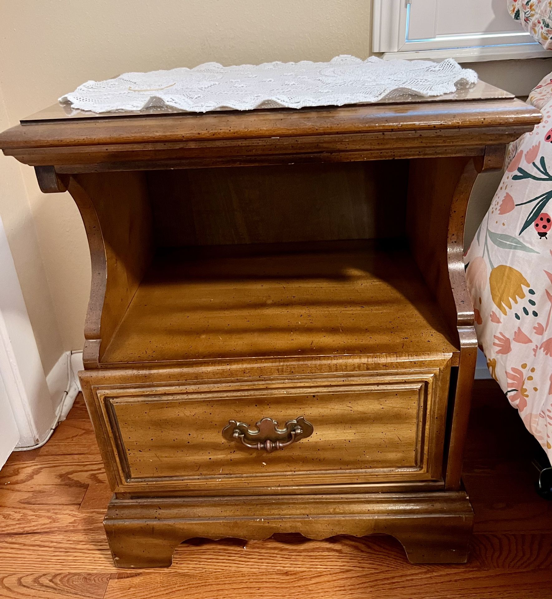 Solid Wood Nightstand (and Matching Dresser)
