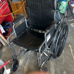 A Wheelchair With A Oxygen Tank Never Been Used
