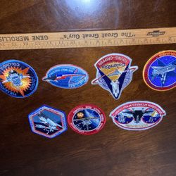 (7) NASA Space Shuttle Vintage Patches (mint new Condition)