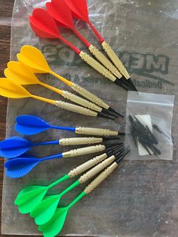 Darts with plastic tips