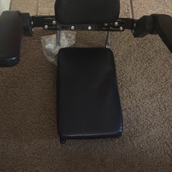 Custom-made seat with armrest