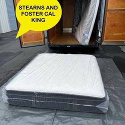 NEW STEARNS AND FOSTER LUXE ESTATE CAL KING MATTRESS 