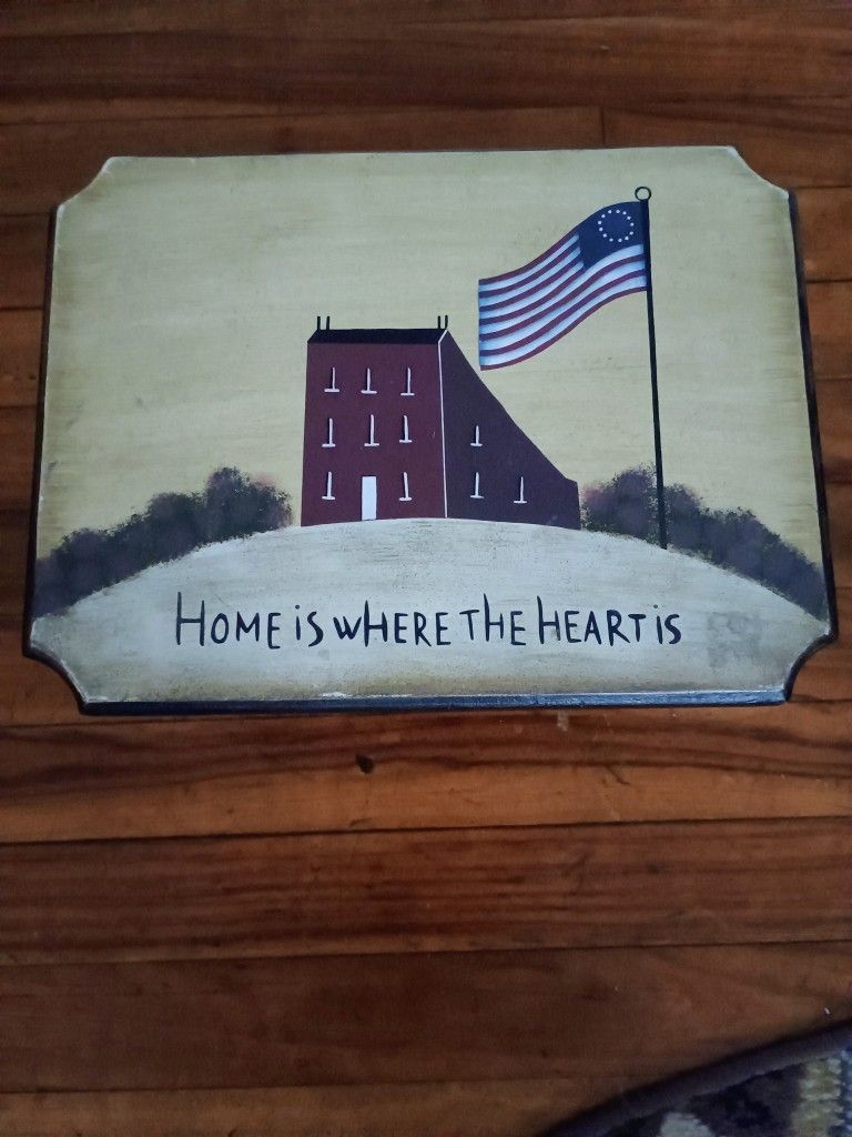 Home is Where The Heart Is Small Stool