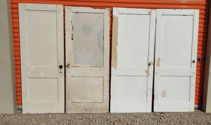 Antique Solid Wood Interior 2 Panel Doors