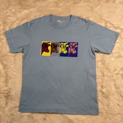 UNIQLO UT ×Andy Warhol Cow Graphic T-shirt Light Blue Size L