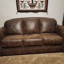 Couch With Nail Head Detail 