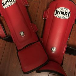 Windy Shin Guards – Size Large – Muay Thai / Kickboxing 