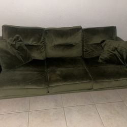 Green Velvet Couch