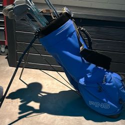 Ping Red Dot I3 Irons, O Size, Zevo Wedges, King Cobra Drivers, PING Bag