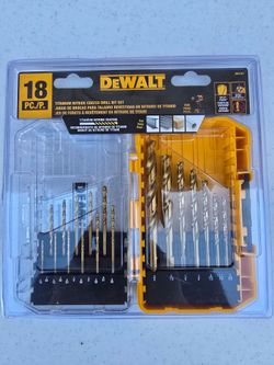 DEWALT 18-Piece Titanium Nitride Drill Bit Set
