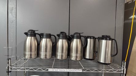 Stainless Steel Thermal Coffee Carafes – Lot of 7