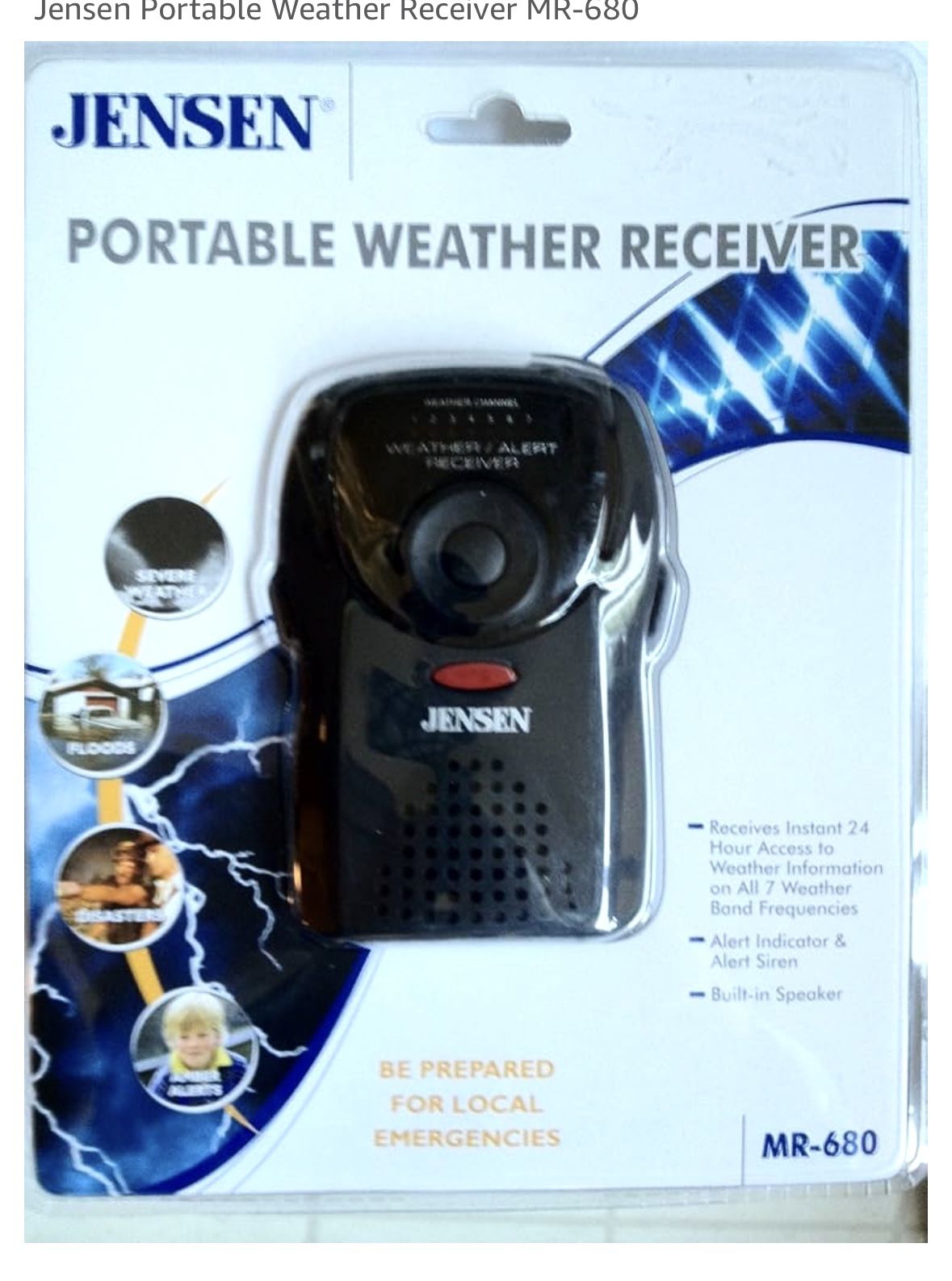 JENSEN PORTABLE WEATHER RECEIVER MR -860