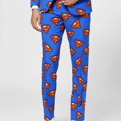 Men’s Superman Pants, Big And Tall excellent Condition Only Wore Once ( Size 50)