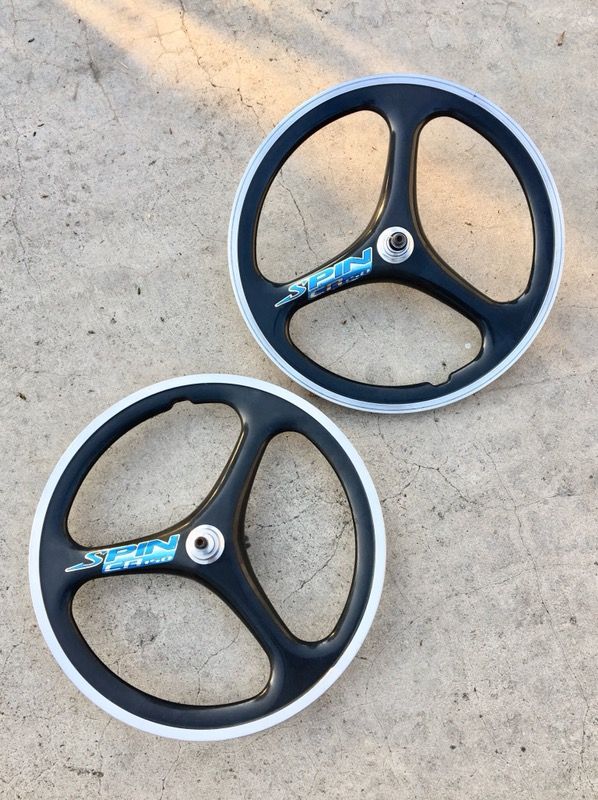 SPIN 20” CR150 CARBON BMX WHEELS RIMS SET GT ROBINSON AUBURN ELF HARO DYNO