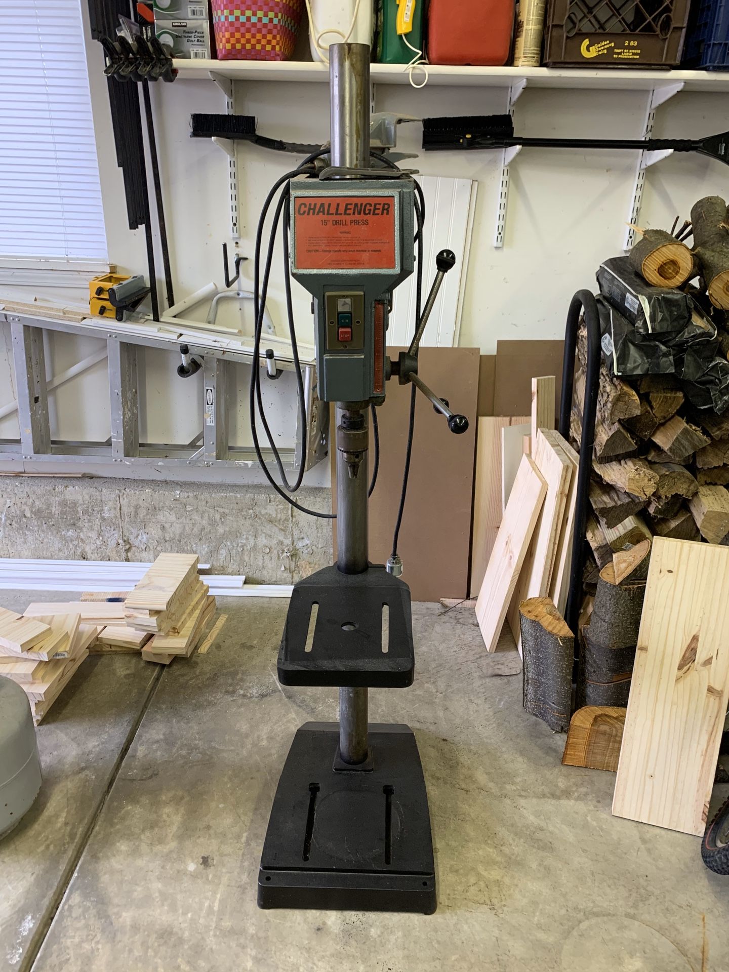 Challenger 15” industrial drill press