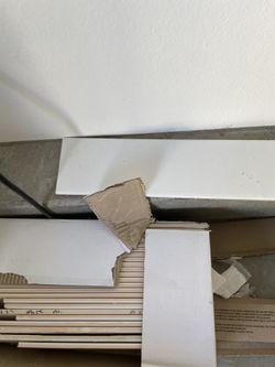 White Polished Porcelain Tile Floor Decor 4x10 30 Pieces Box