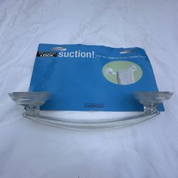 PowerLock suction! Towel Bar, Clear, 6.75” long
