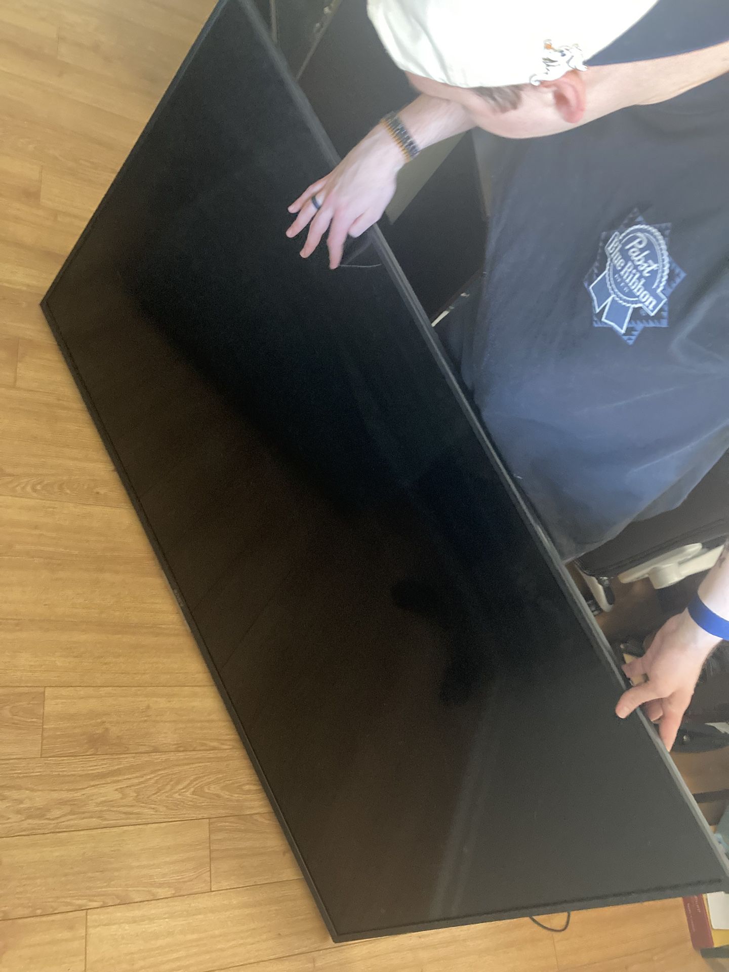 Large Television, Wall Mounted