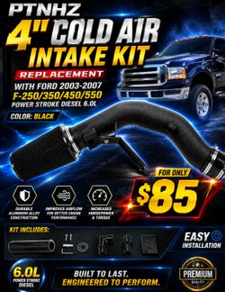 PTNHZ 4" Cold Air Intake Kit Replacement