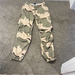 Camo Drawstring Pants