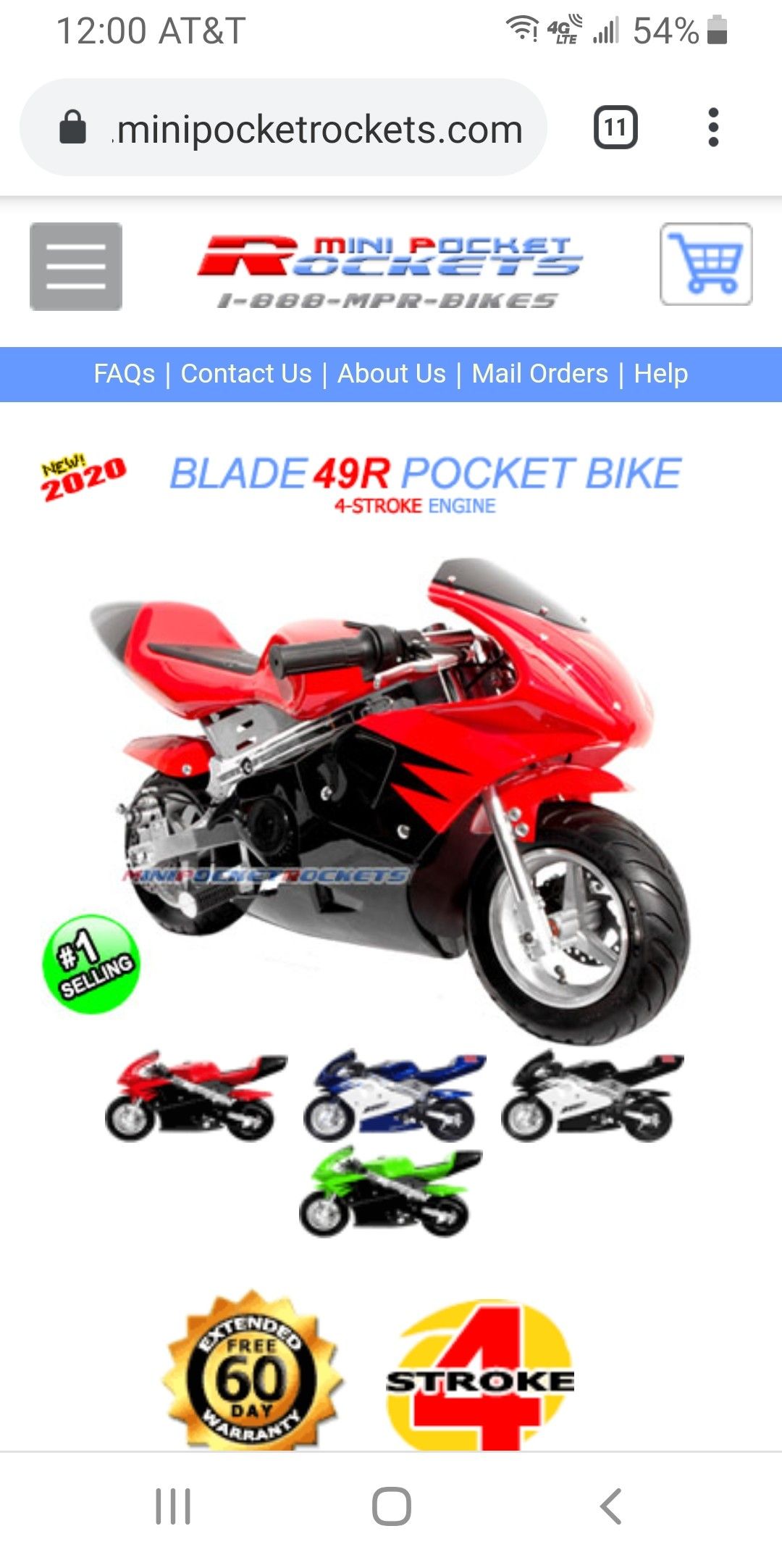 Mini bike pocket rocket