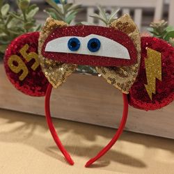 Disney Cars Lightning McQueen Ears 